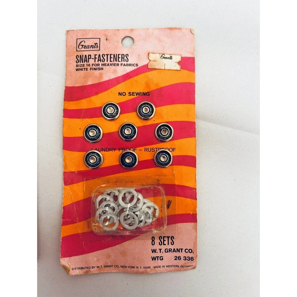 Vintage Snap Fasteners Grants‎ & Dyno, Made in Western Germany & Japan Lot of 2
